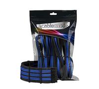 CableMod CM-PCAB-BKIT-NKKB-3PK-R - Kit prolunga cavo, colore: Nero/Blu