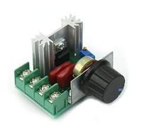 CABLEPELADO Adattatore regolatore di velocità del motore CA | Regolatore di tensione | Dimmer per motore | Supporta un'intensità massima di 25 A e un consumo di 2000 W | Regolatore da 50 V a 220 V