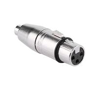 CABLEPELADO Adattatore XLR Mono 3 Pin Femmina - Femmina | Adattatore XLR a | Adatto per mixer, microfoni, amplificatori, equalizzatore, tastiere, chitarre, pianoforte elettrico, ecc | 1 pezzo