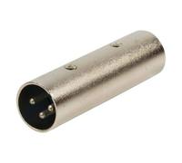 CABLEPELADO Adattatore XLR Mono 3 Pin Maschio - Maschio | Raccordo | Per Mixer, Microfoni, Amplificatori, Equalizzatore, Tastiere, Chitarre, Pianoforte Elettrico | 1 Pezzo