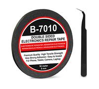 CABLEPELADO B7010 Nastro biadesivo | 50 m lunghezza x 5 mm larghezza | Include pinzette antistatiche | Adatto per riparare cellulari, tablet e piccoli dispositivi elettronici | Nero