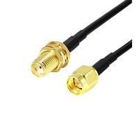 CABLEPELADO Cable de antena SMA, Cable coaxial SMA, Cable de transmisión SMA, Compatible con equipos de radiofrecuencia (RF) y aplicaciones inalámbricas, 50 Ohm, 1 Metros