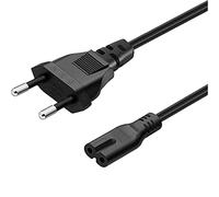 CABLEPELADO Cavo Alimentazione Tipo C Euro - Cavo C7 - Cavo Euro 8 - Compatibile con Samsung Toshiba LG Philips Sharp Sony, Monitor, DVD Printer Radio BLU-Ray Playstation Xbox - 1.80 metri - Nero