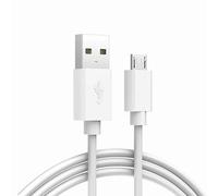 CABLEPELADO Cavo micro USB per sincronizzazione e ricarica | Trasferimento dati 480 Mbps | Compatibile con Samsung, HTC, Sony, Motorola, LG, Nokia, Kindle, PS4, Xbox One | Bianco | 5 metri