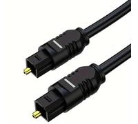CABLEPELADO Cavo ottico audio digitale | Cavo digitale SPDIF Toslink | Toslink Digital Optical Audio | Cavo audio Cavo in fibra ottica | Diametro Ø5 mm | 3 metri | Nero