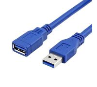 CABLEPELADO Cavo prolunga USB 3.0 Super Speed | Cavo prolunga USB Tipo A Maschio Femmina | Alta Velocità 5Gbps per Stampante, Mouse, Tastiera, Hub, Pendrive,Telecomando PS, HDD, Computer | Blu | 2
