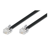 CABLEPELADO Cavo telefonico da RJ11 a RJ45 | Cavo dati per rete Ethernet | Cavo modulare 8P4C | Adatto per modem router fax ISDN DSL VDSL Internet | Nero | 10 metri