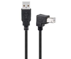 cablepelado cavo USB 2.0 per stampante tipo B maschio ad 90 5 metri Nero