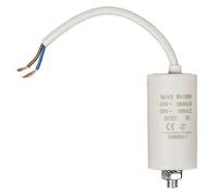 CABLEPELADO Condensatore di avviamento per motore elettrico | Condensatore permanente | monofase | Cavo collegamento | Adatto per pompe, compressori, lavatrici, macchine ad aria | 450 VAC | 8.0 uF