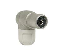 CABLEPELADO Connettore CEI Femmina | Connettore CEI a gomito schermato per cavo coassiale | Adatto per cavi coassiali da 6,8 mm