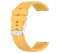 CABLEPELADO Correa reloj silicona, Banda de Reloj de Silicona, Correa de Reloj Deportiva, Banda de Reloj Universal, Pulsera de Reloj Silicona, liberación rápida, Hebilla Acero Inox (24 mm, Amarillo)