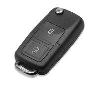 CABLEPELADO - Guscio telecomando chiave auto 2 pulsanti con presa batteria | Ricambio compatibile con Volkswagen | Trasferimento elettronico e chip originale