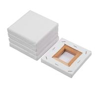 CABLEPELADO Lienzo para pintar | Lienzos en blanco pre-estirados para acrílico, óleo, y medios húmedos | 100% Algodón | Apto para artistas profesionales y aficionados | 380 gramos | 8 x 8 cm