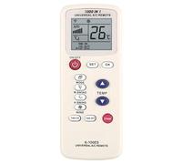 CABLEPELADO Mando Universal para AIRE Acondicionado, Mando distancia AIRE acondicionado, Modelo K-100ES, 1000 en 1 A/C Control Remoto LCD Digital, Compatible con Aermec Airwell Airton Eco
