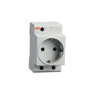 CABLEPELADO Toma de corriente schuko | Enchufe Modular Schuko | Toma schuko Cofrets | Normativa EN/IEC60884-1 | 250V AC | Capacidad de conexión hasta 25mm2 | 16A | Apto para cofrets | Blanco