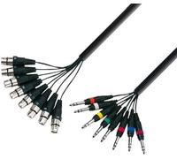 Cables 3 STAR L8 FV 0300 - Cavo Multipolare 8 X XLR Femmina a 8 X Jack Stereo Da