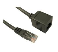 Cables Direct Cat 6, 1m cavo di rete Grigio Cat6 U/UTP [UTP] (CDL 1m Cat6 Extens