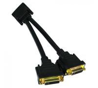 Cables Direct CDL-DV188 cavo splitter o combinatori Nero (CDL DVI-D M to 2x F Sp