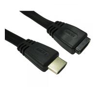 Cables Direct CDLHDFLAT-MF02K cavo HDMI 2 m HDMI tipo A [Standard] Nero (CDL 2MT