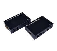 Cables Direct DVI Extender over Ethernet Trasmettitore e ricevitore AV Nero (CDL