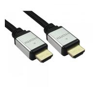 Cables Direct HDMI cavo HDMI 1 m HDMI tipo A [Standard] Nero, Argento (CDL 1m HD