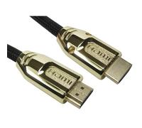 Cables Direct NL2HD42-02 cavo HDMI 2 m HDMI tipo A [Standard] Nero, Oro (CDL 2mt