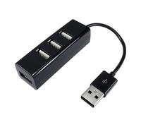 Cables Direct NLUSB2-205K hub di interfaccia USB 2.0 480 Mbit/s Nero