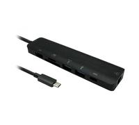 Cables Direct NLUSB3C-7PHUB replicatore di porte e docking station per laptop USB 3.2 Gen 1 [3.1 Gen 1] Type-C Nero (CDL USB C 7-in-1 Adapter)