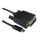 Cables Direct USB C to DVI 4k @ 30HZ 2 m USB tipo-C Nero (CDL USB C TO DVI 4k 30HZ 2MTR) NEW