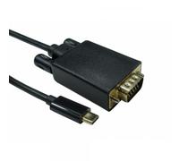 Cables Direct USB C to VGA 1080P @ 60HZ 1 m USB tipo-C VGA [D-Sub] Nero (CDL USB