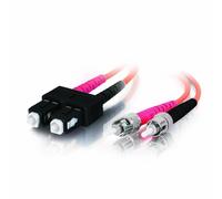 Cables To Go C2G 1 m SC-ST 62,5/125 mm-Cavo OM1 Multimode Duplex in Fibra Ottica in PVC (LSZH), Colore: Arancione Arancione Arancione 2 m