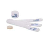 Cablesson Fascette riutilizzabili in nylon con gancio e anello - Confezione da 30 - Confezione sottile - Cinghie e tenere in ordine il cavo - Bianco