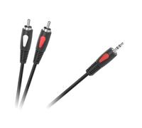 Cabletech Cavo audio Eco-Line jack da 3,5 mm su 2 RCA RCA, cavo adattatore stereo, 5 metri