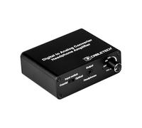Cabletech Convertitore da digitale a analogico, ottico Toslink e coassiale a RCA RCA e jack da 3,5 mm, amplificatore per cuffie con frequenza di campionamento di 192 kHz, alimentazione micro USB