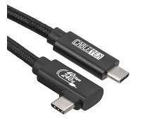 CABLETEX Cavo USB 4 ad angolo di 50 cm, supporta display HD 8 K, trasferimento dati da 40 Gbps, cavo di ricarica USB-C da 240 W, per laptop di tipo C, MacBook Pro M1&M2, monitor, docking station e