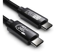 CABLETEX Cavo USB 4 da 200 cm, supporta display HD 8K, trasferimento dati 40 Gbps, cavo di ricarica da USB-C a USB-C da 240 W, per computer portatili di tipo C, MacBook Pro M1 e M2, monitor, hub
