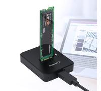 CABLEXPERT Base desktop USB Type-C M.2 SATA & NVME SSD Drive Docking Station, Black Marca