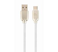 Cablexpert CC-USB2R-AMCM-2M-W Cavo USB A a USB C 2 m USB 2.0 Bianco