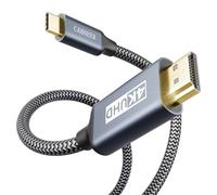 CABNEER Cavo da USB C a HDMI 2M, 4K@30Hz da USB a HDMI con Thunderbolt 3/4, da HDMI a USB C per iPhone 15 Pro/Pro Max, per MacBook Air 2018, per Samsung S23, per Dell, per iMac ecc