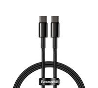 Cabo Baseus Tugsten Gold 100w Da USB-C a USB-C 1m Nero