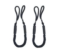 Cabo elstico de amarre para embarcaciones, 3,5 pies, negro, paquete de 2