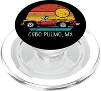 Cabo Pulmo Mexico Retro Sport Car Tramonto Distressed Design PopSockets PopGrip per MagSafe