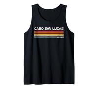 Cabo San Lucas, Messico, Design retrò da Viaggio a Righe Canotta