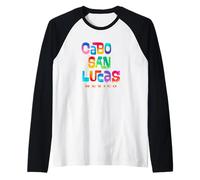 Cabo San Lucas, Messico, Design Tropicale retrò Maglia con Maniche Raglan