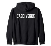 Cabo Verde Country Name Athletic Fan Felpa con Cappuccio