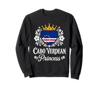 Cabo Verdean Princess Cabo Verde Flag Cabo Verdean Girl Felpa