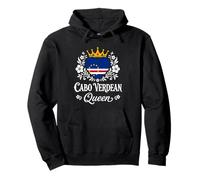 Cabo Verdean Queen Cabo Verde Flag Proud Cabo Verdean Woman Felpa con Cappuccio