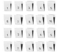 CABODYALS 1 scatola 400 pezzi Etichette Da Cucire Bianche Taglie Miste per Abbigliamento Etichette Da Cucire All'Ingrosso Etichette Tessute per Abbigliamento Set di Etichette In Poliestere Accessori p