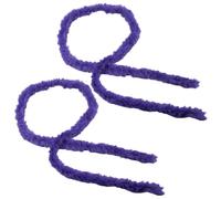 CABODYALS 2 pz 4 m Viola Finta Pelliccia Morbida Strisce di Tessuto Peloso Ciniglia Sfocata Steli Pelosi Nastri di Lana Natalizi per Cucito Creazione di Accessori per Abbigliamento Parti Della Casa Gh