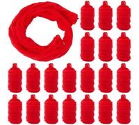 CABODYALS 30 pz 18 m Tessuto di Nylon Rosso per Calze A Fiori In Poliestere Garza di Seta Resistente Kit per La Creazione di Calze Tessuti per Cucire Fiori Artificiali Decorazioni per La Casa Fornitur